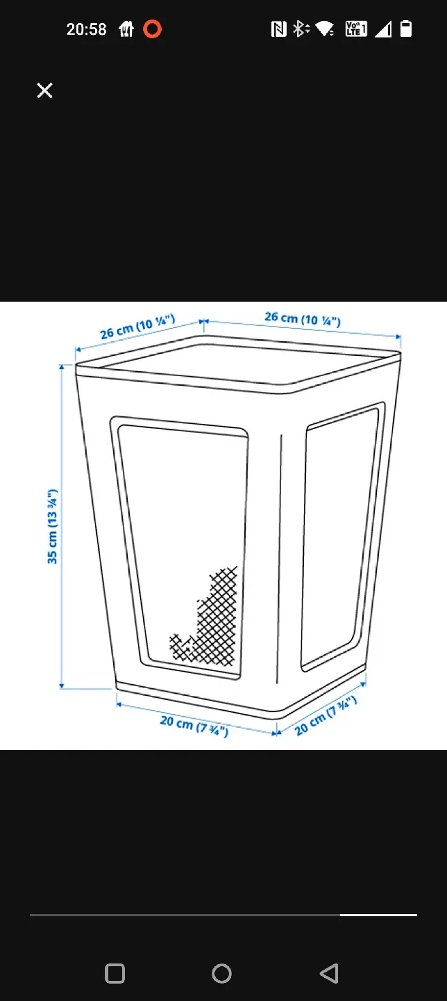 IKEA Paper Basket White Metal Mesh image indicator(2)