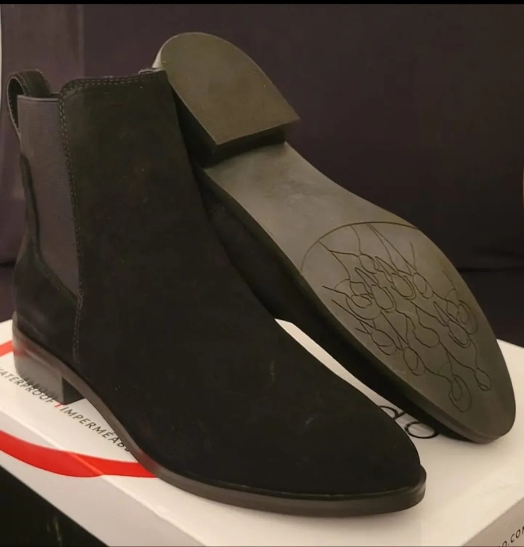 Blondo Waterproof Black Suede Ankle Boots image indicator(2)