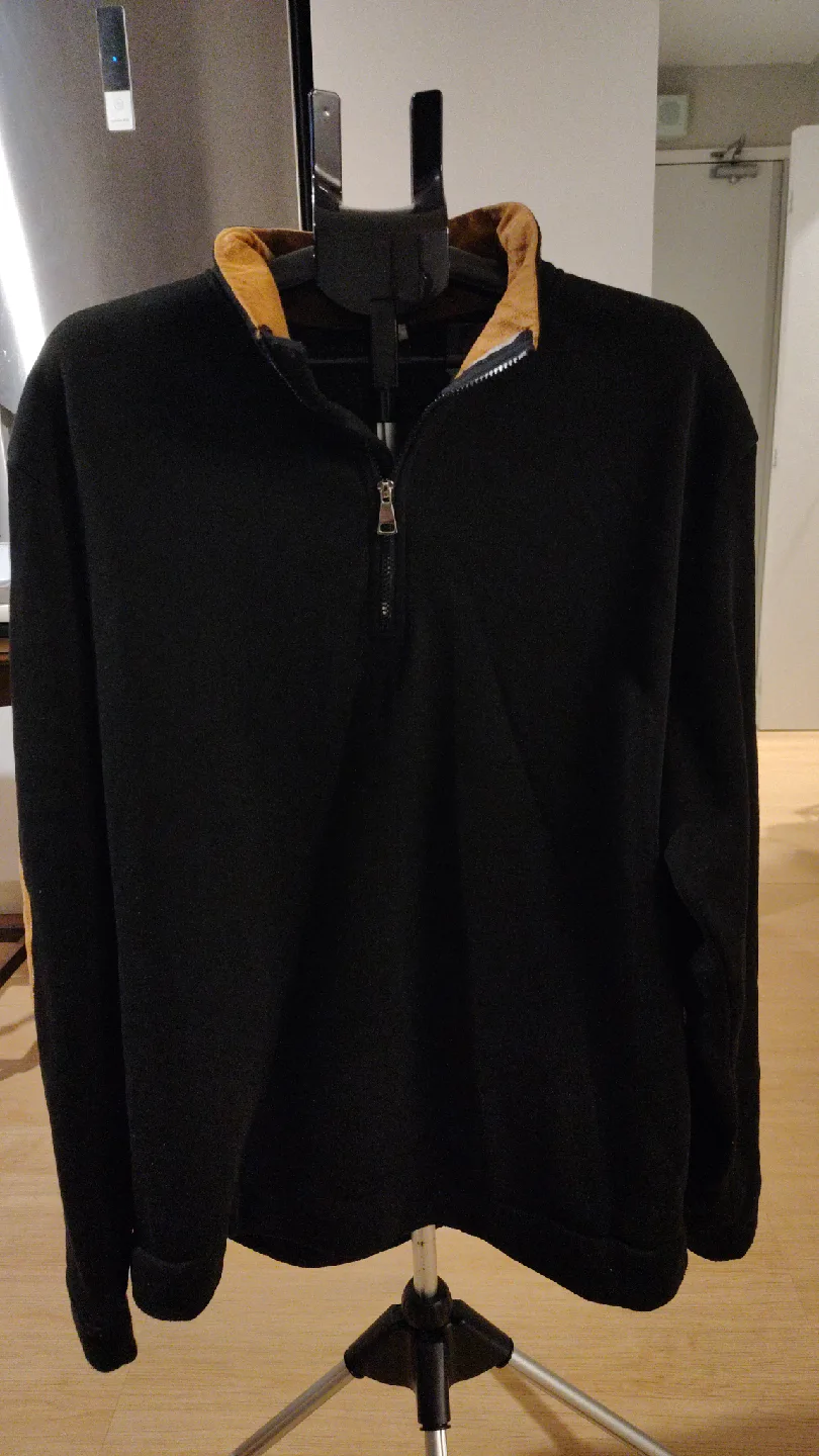 Black Pullover with Elbow Patches thumbnail