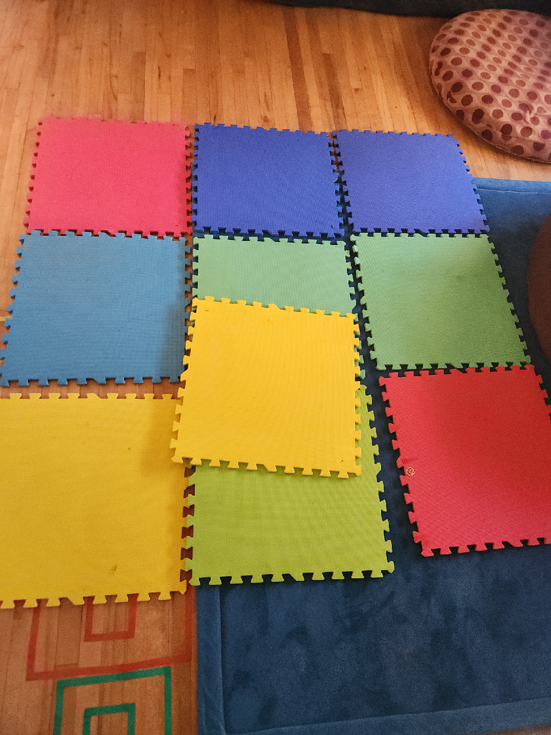 10 Colorful Foam Play Mat Tiles