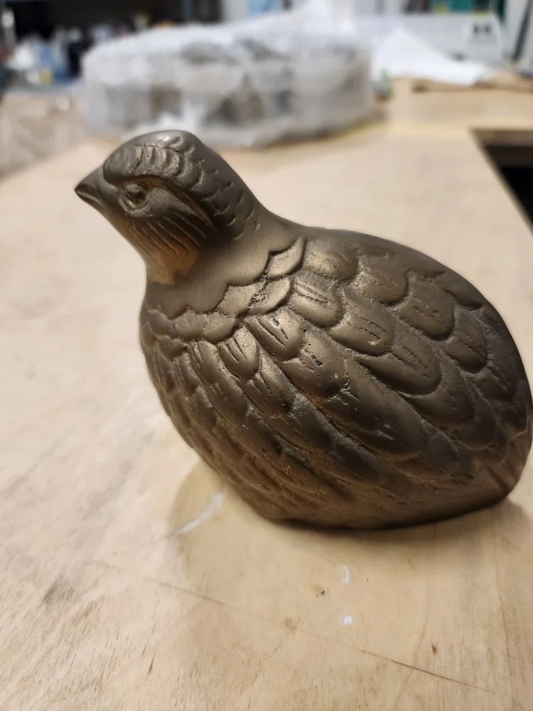 Vintage Brass Quail Figurine image indicator(2)