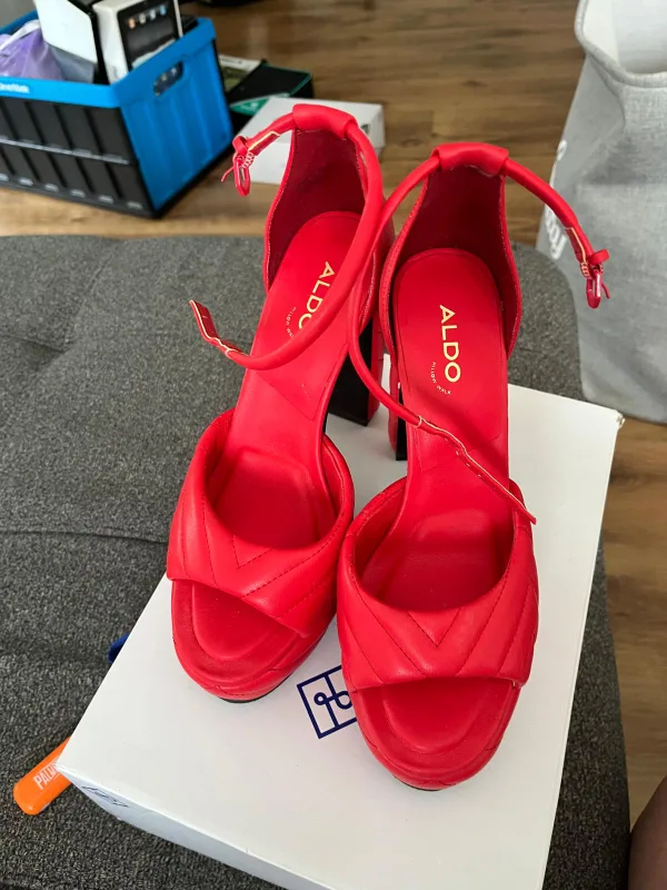 ALDO Red Platform Heels image indicator(5)