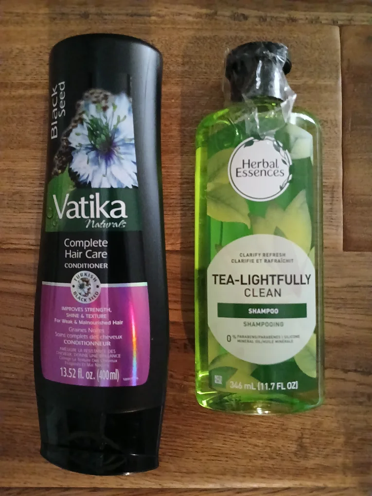 Vatika Conditioner & Herbal Essences Shampoo