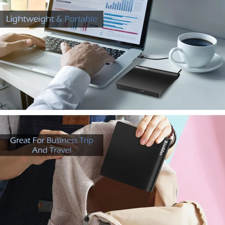 External CD Drive USB 3.0 Portable CD DVD image indicator(7)