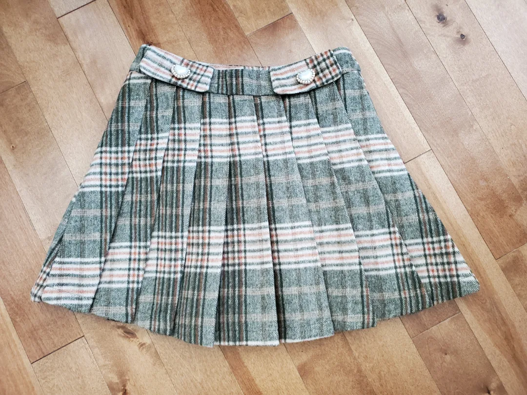 Plaid Pleated Mini Skirt thumbnail