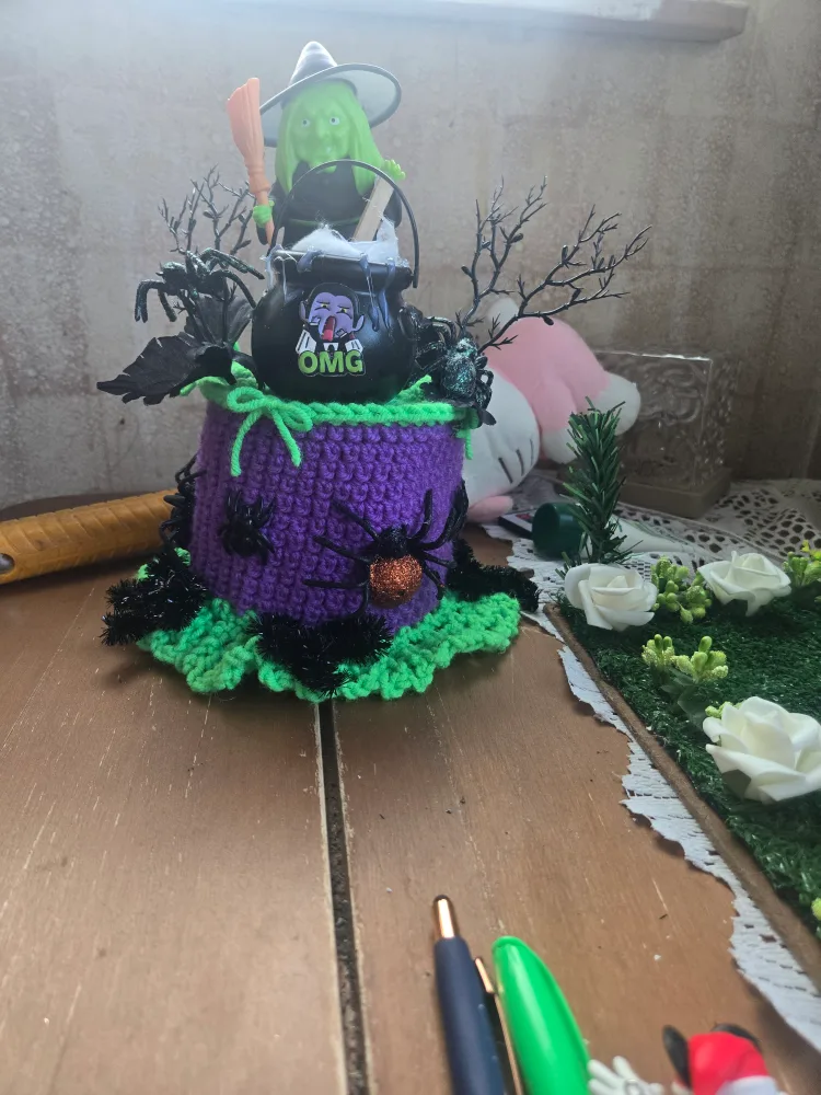 Halloween Witch Cauldron Decoration image indicator(2)