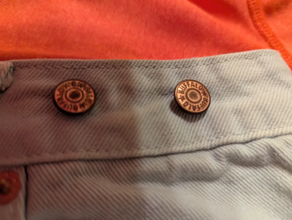 Buffalo De France Denim Jean Shorts, size 27. image indicator(3)