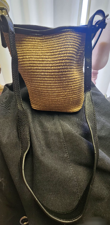 rattan mini bucket bag - photo 3