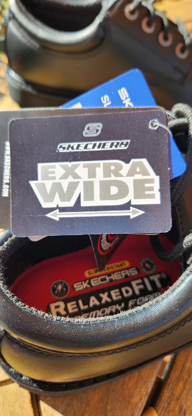 New Skechers Relaxed Fit Work Shoes Extra Wide image indicator(5)