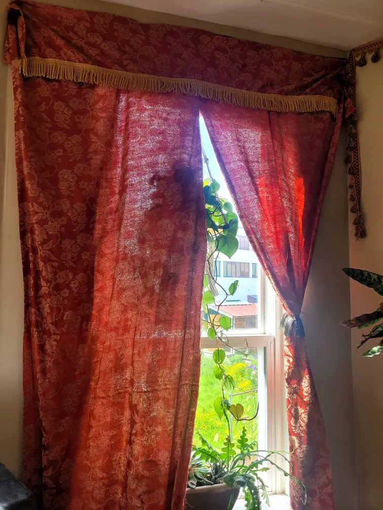 Vintage Handmade Curtains (set of 2) image indicator(2)