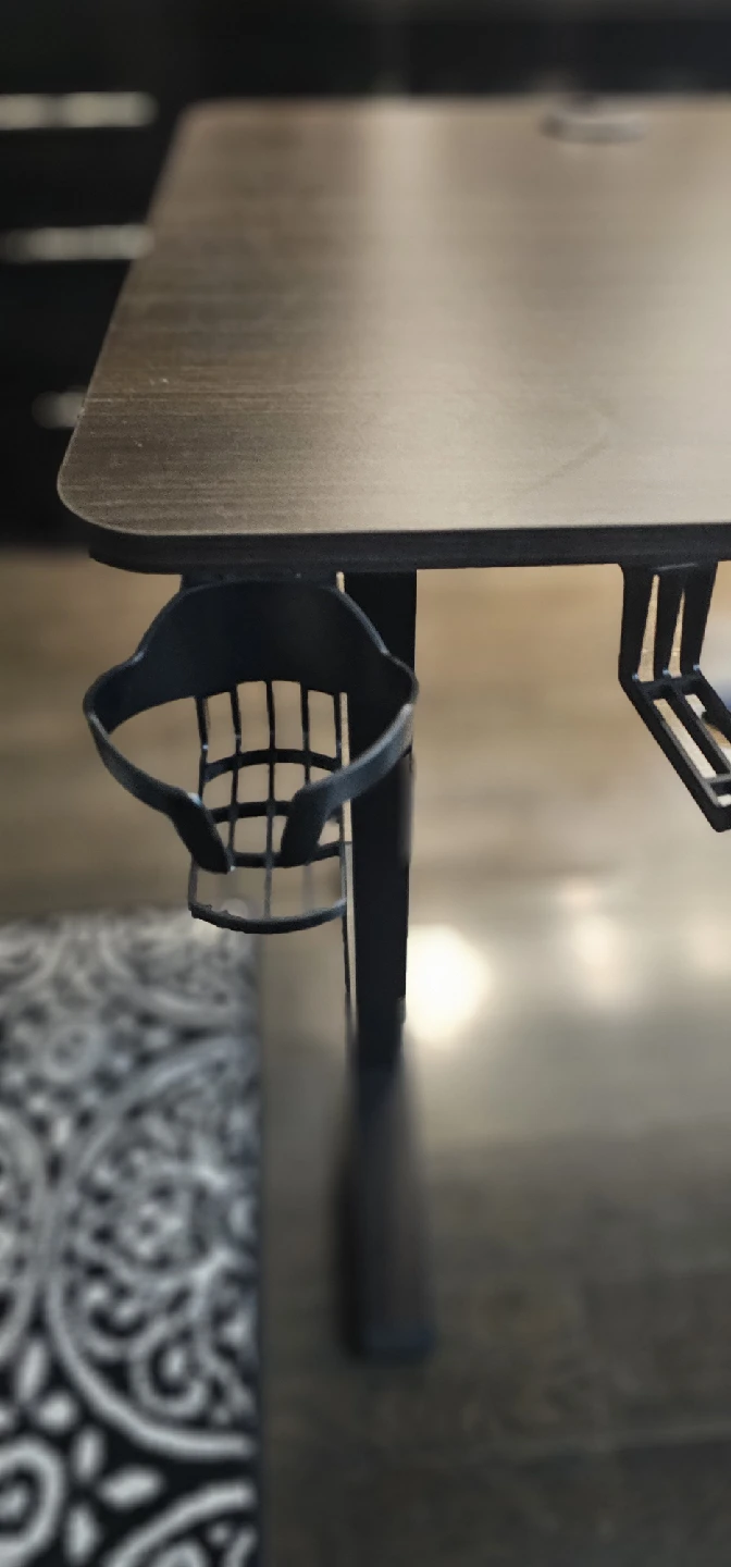 Adjustable Standing Desk - Brown & Black - photo 3