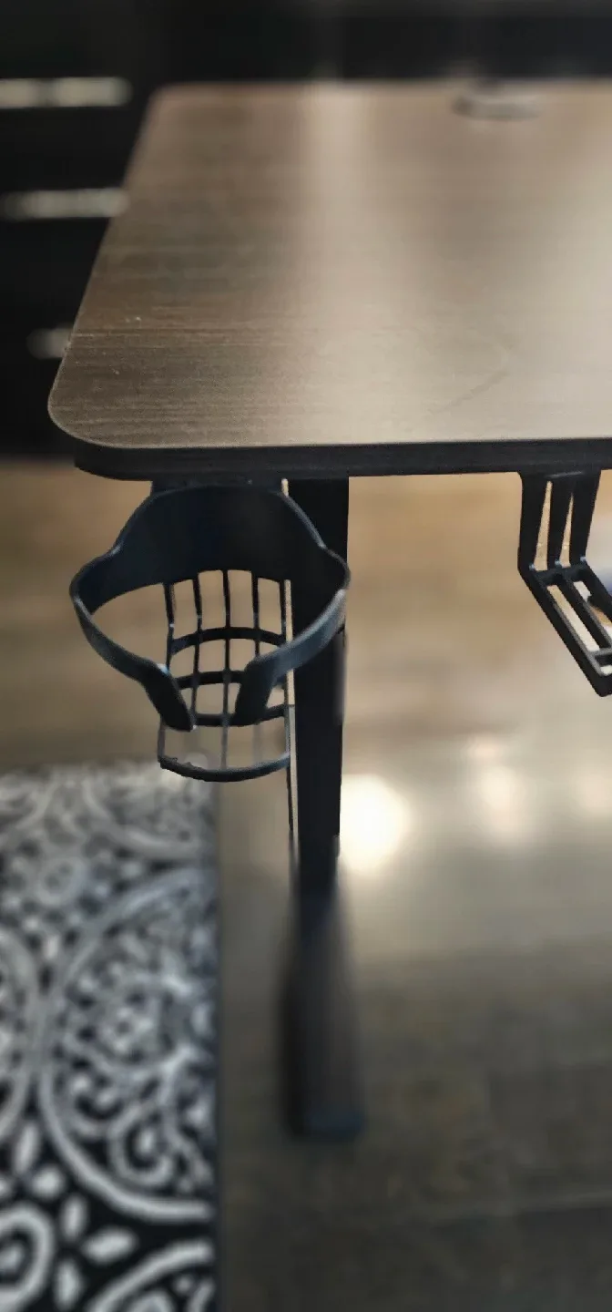 Adjustable Standing Desk - Brown & Black image indicator(3)