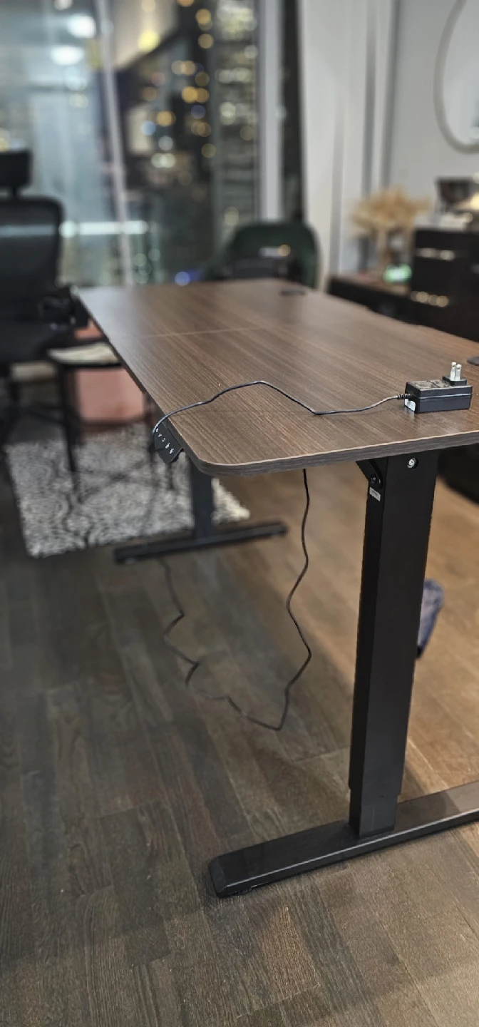 Adjustable Standing Desk - Brown & Black - photo 5