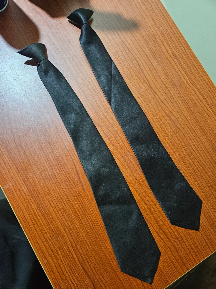 Two Black Clip-on Ties image indicator(3)