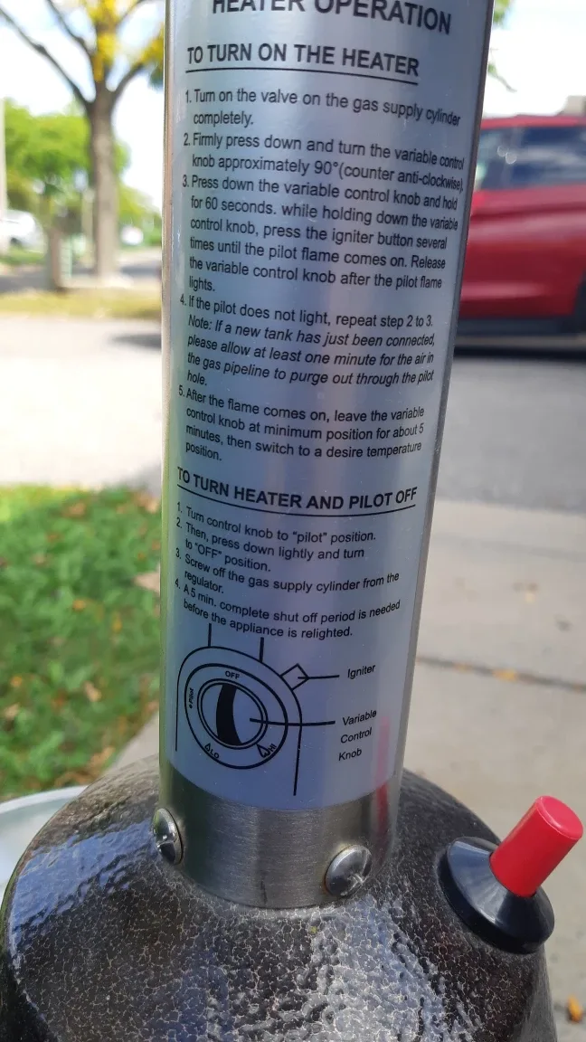 Table Top Patio Heater - Propane image indicator(3)