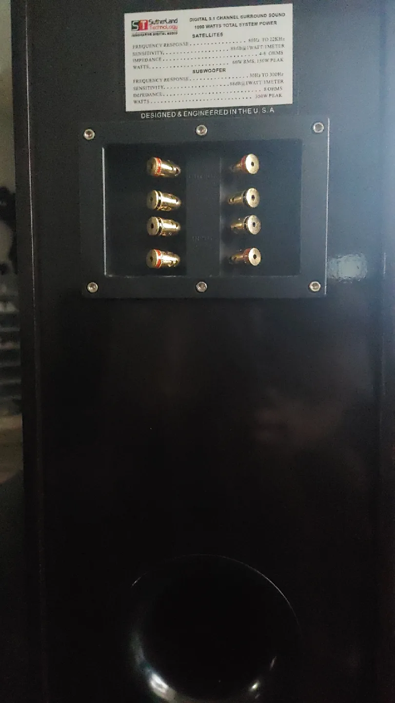 Speaker Surround Sound System w/ FREE items image indicator(4)