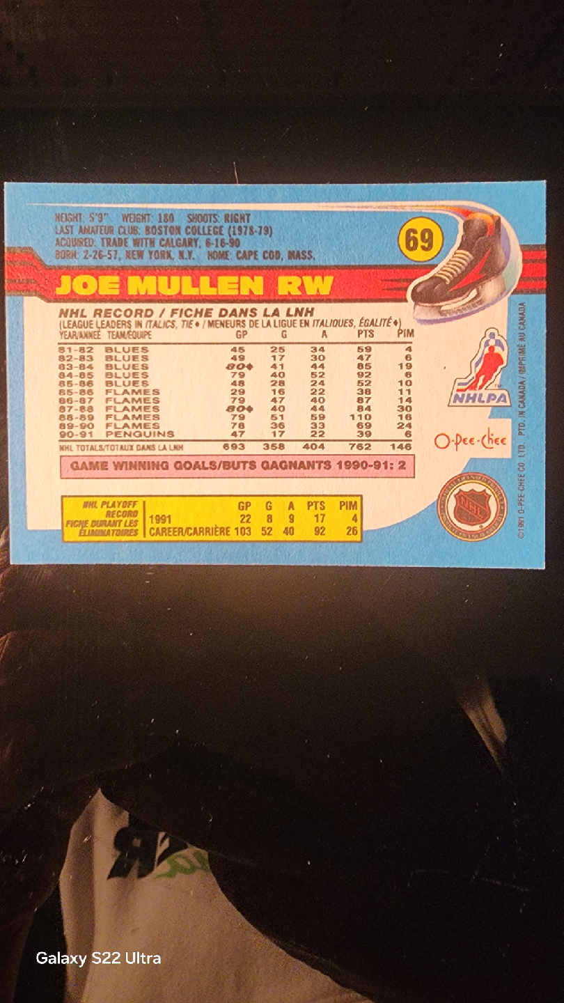 Esa Tikkanen & Joe Mullen Hockey Cards - photo 4