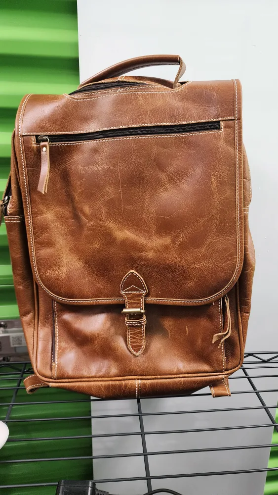 Brown Leather Backpack thumbnail