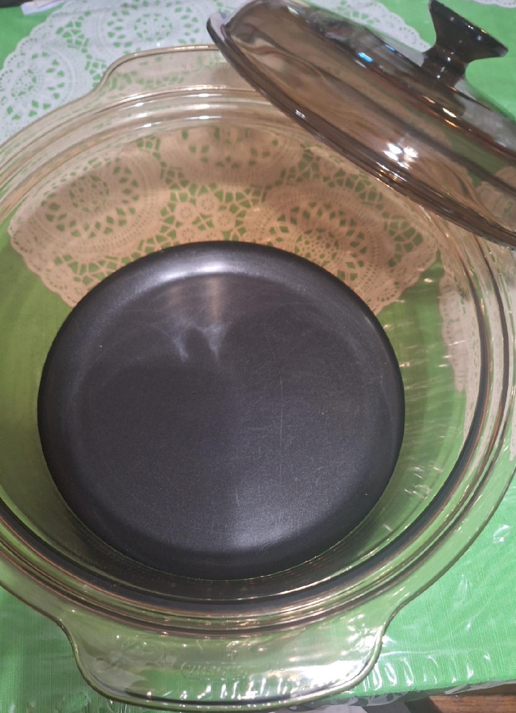 Vintage Visions Amber Glass Cookware Set - photo 3
