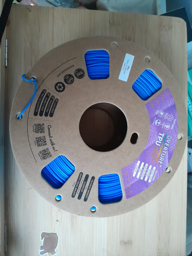 Overture TPU Filament - Digital Blue