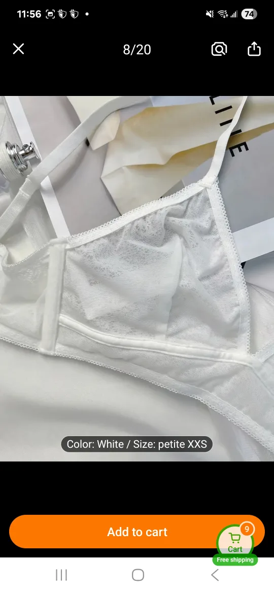 XS Wireless Mesh Bralette image indicator(2)