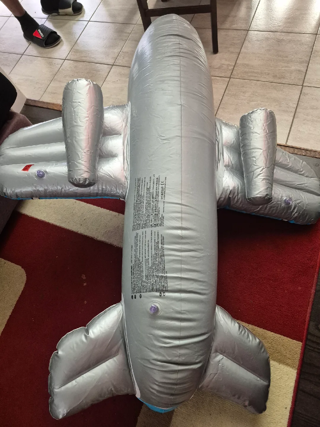 2 Seater Inflatable Airplane Pool Float - Fun for Kids! image indicator(3)