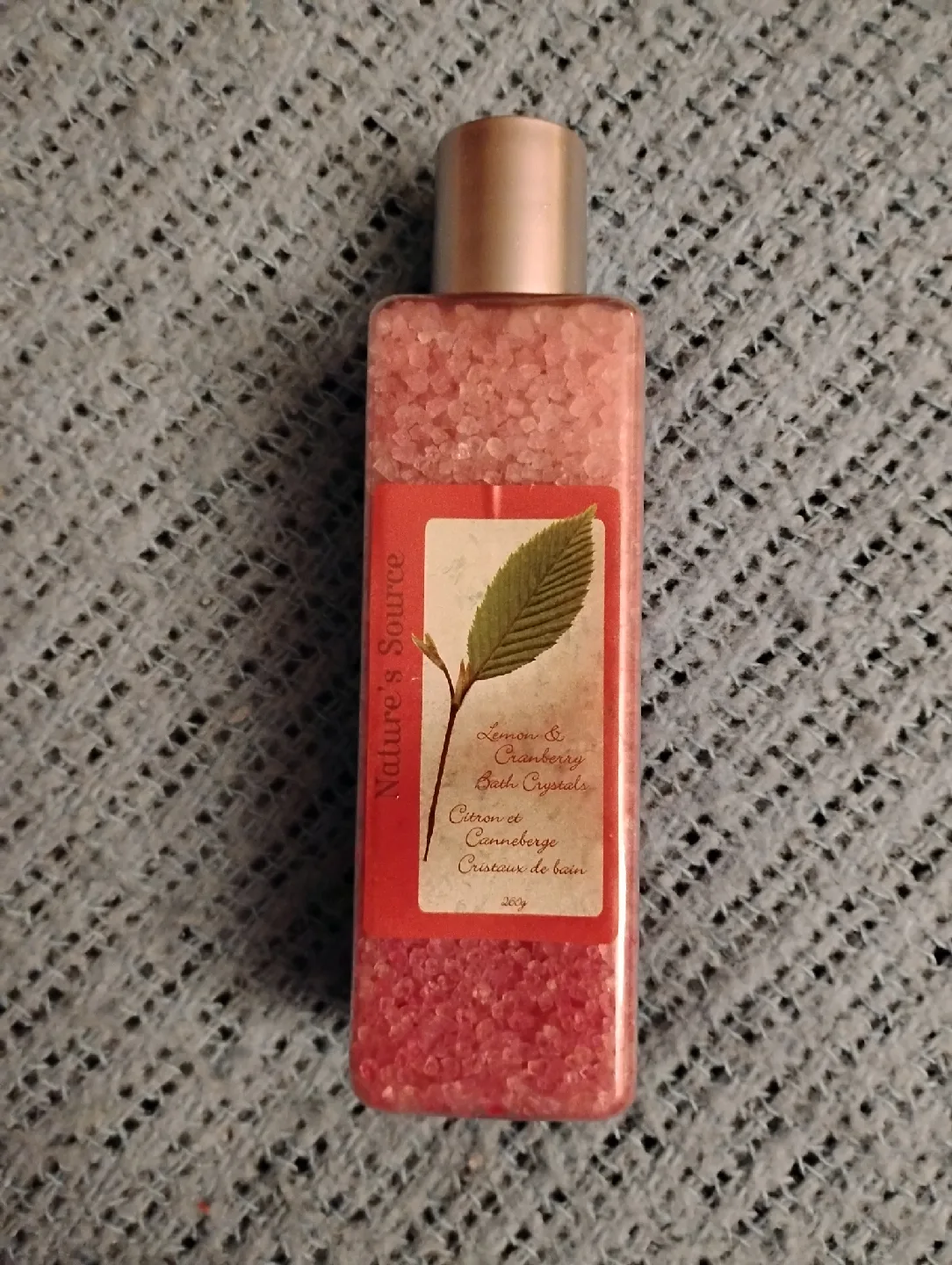 NEW!! CRANBERRY AND LEMON BATH SALTS thumbnail