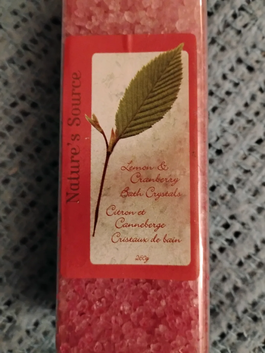 NEW!! CRANBERRY AND LEMON BATH SALTS image indicator(2)