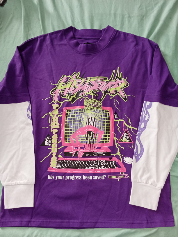 Hellstar Purple Long Sleeve Shirt
