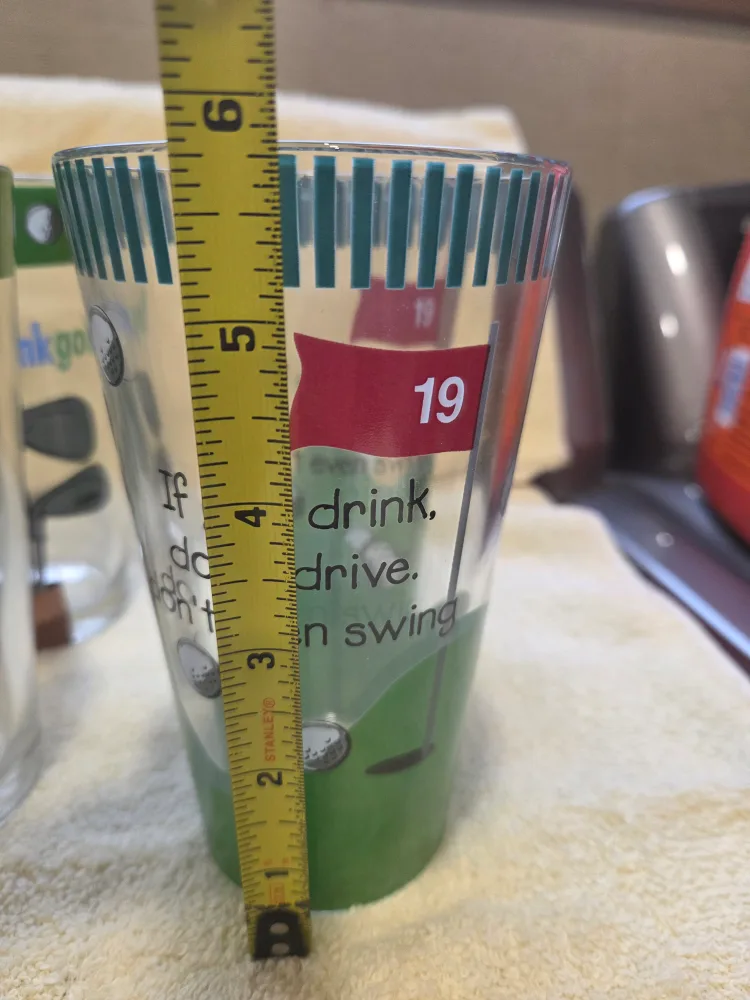 Golf Themed Drinking Glasses image indicator(6)