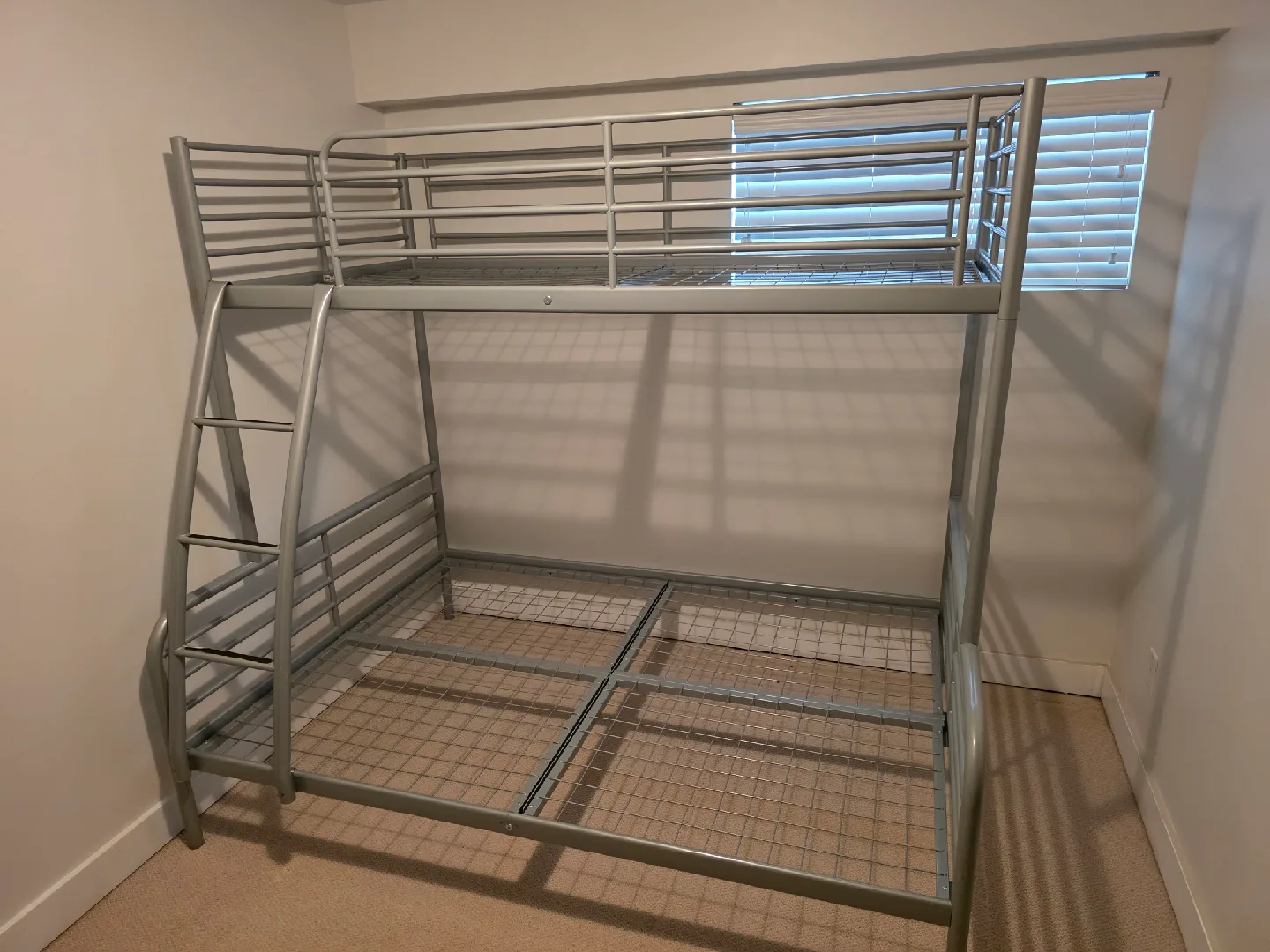 Ikea Metal Bunk Bed Frame with Mattresses