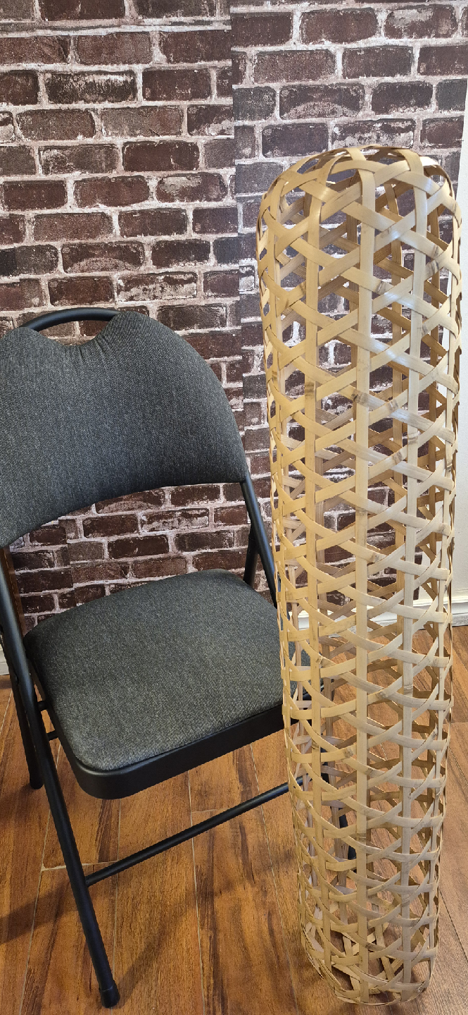 Woven Bamboo Floor Lamp Shade - photo 5