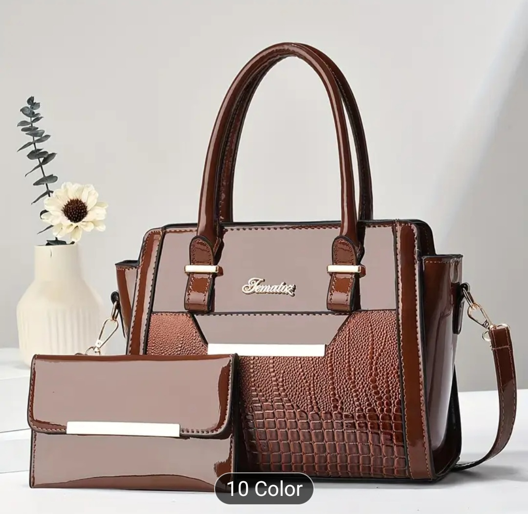 Fashionable Handbag Set - Blue - photo 4