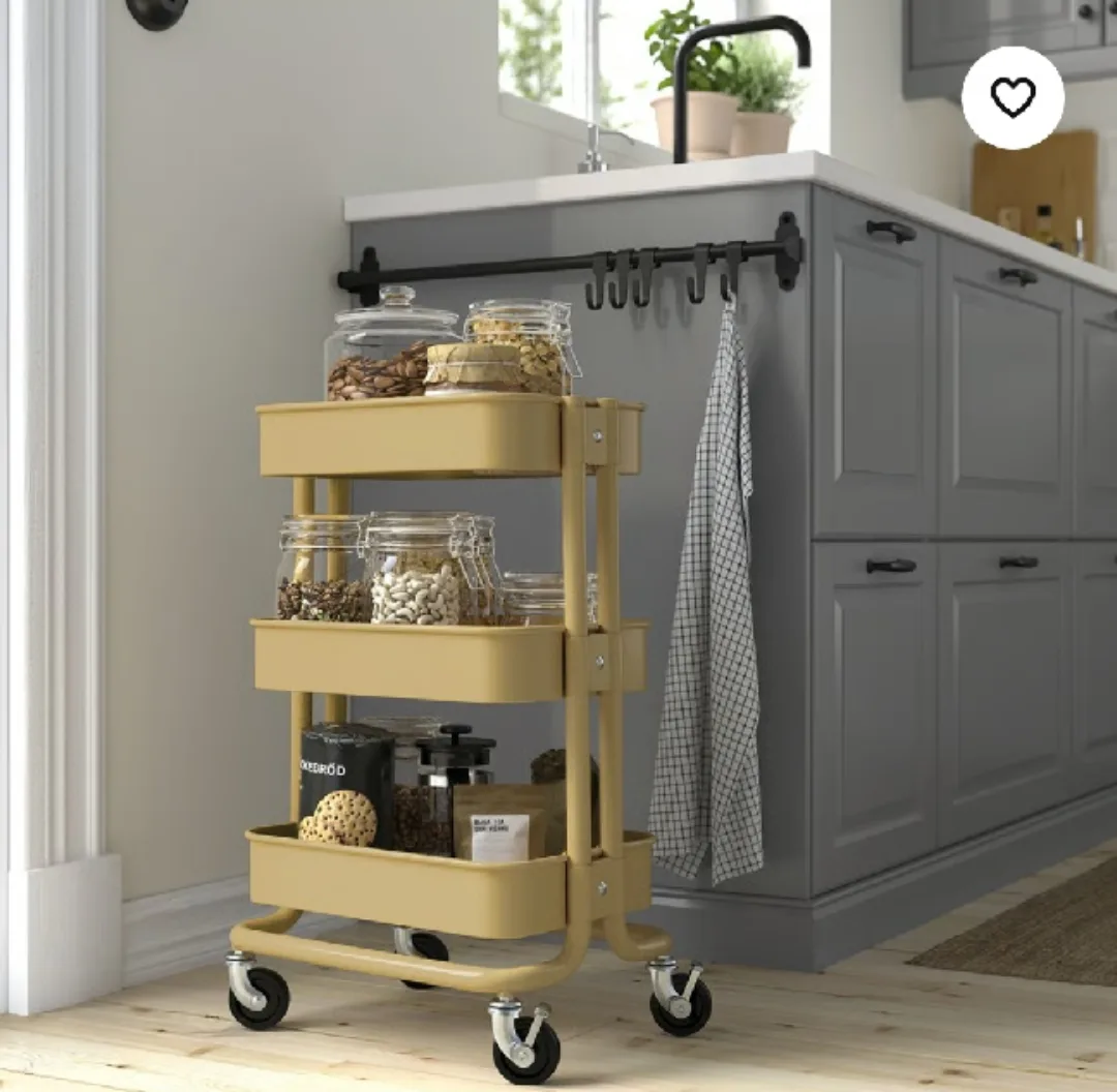 IKEA RÅSHULT Utility Cart - yellow thumbnail