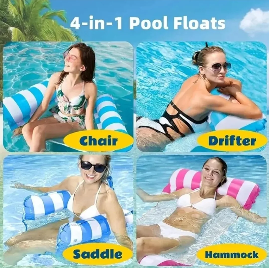 🥕 Brand New 2-pc Pool Float Hammock image indicator(7)