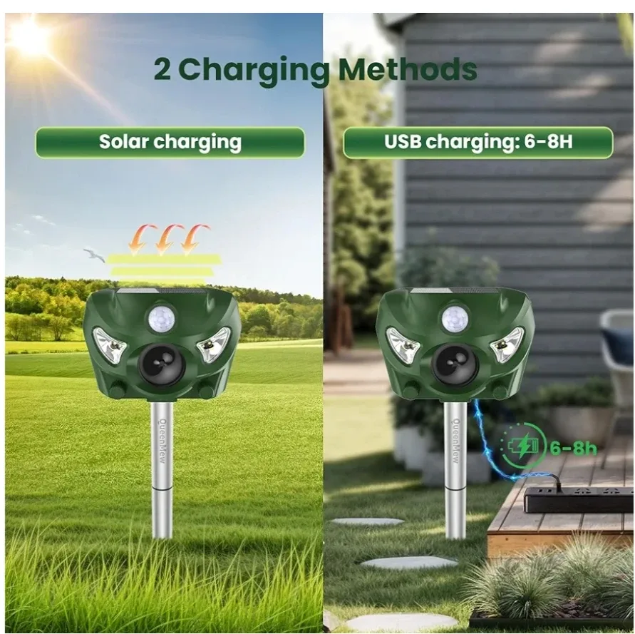 QueenMew Animal Away Ultrasonic Repeller - New in Box! image indicator(4)