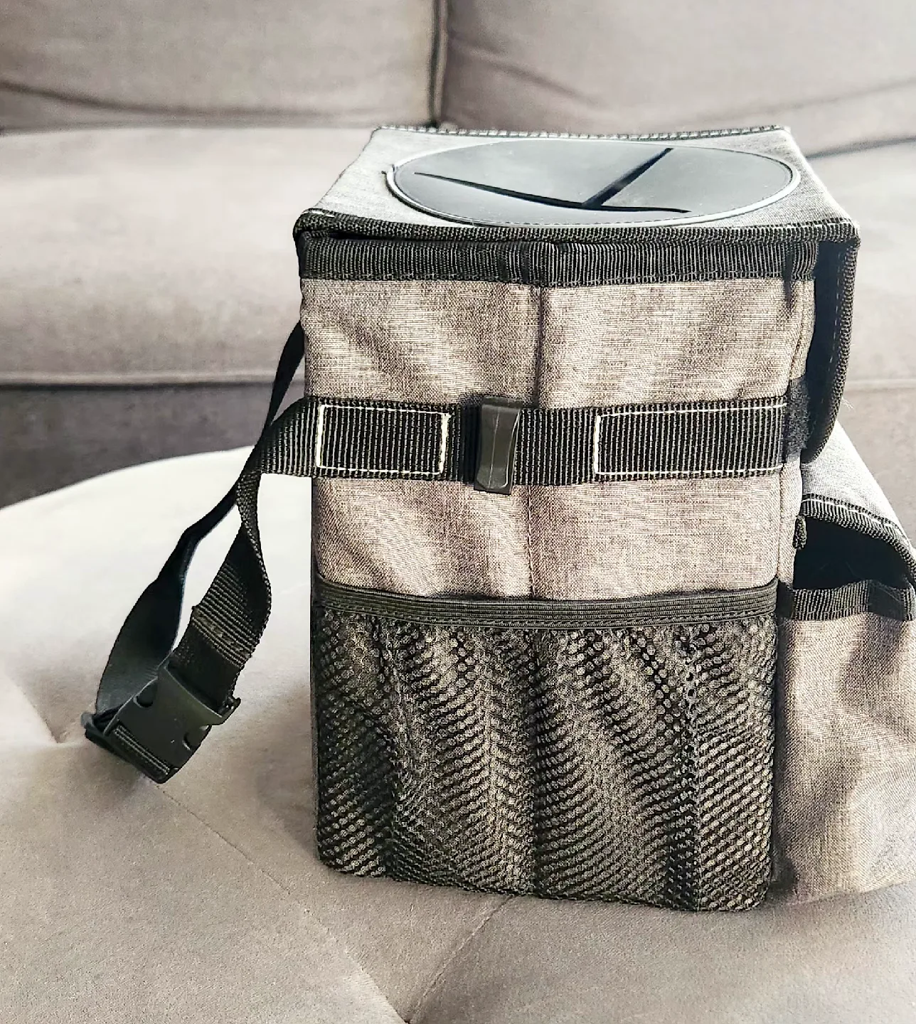 Automotive Trash Can with Lid & Storage image indicator(6)