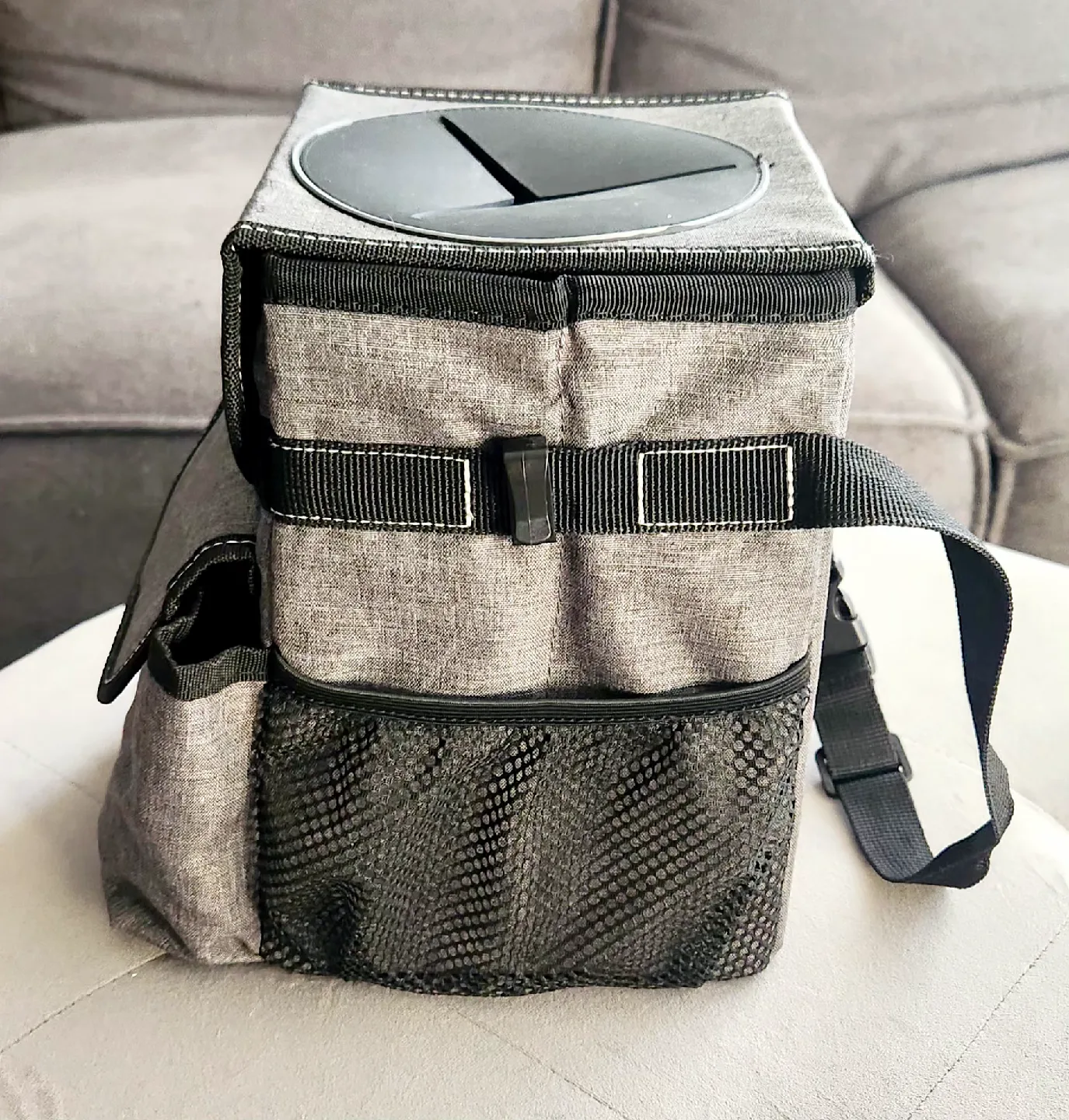 Automotive Trash Can with Lid & Storage image indicator(8)