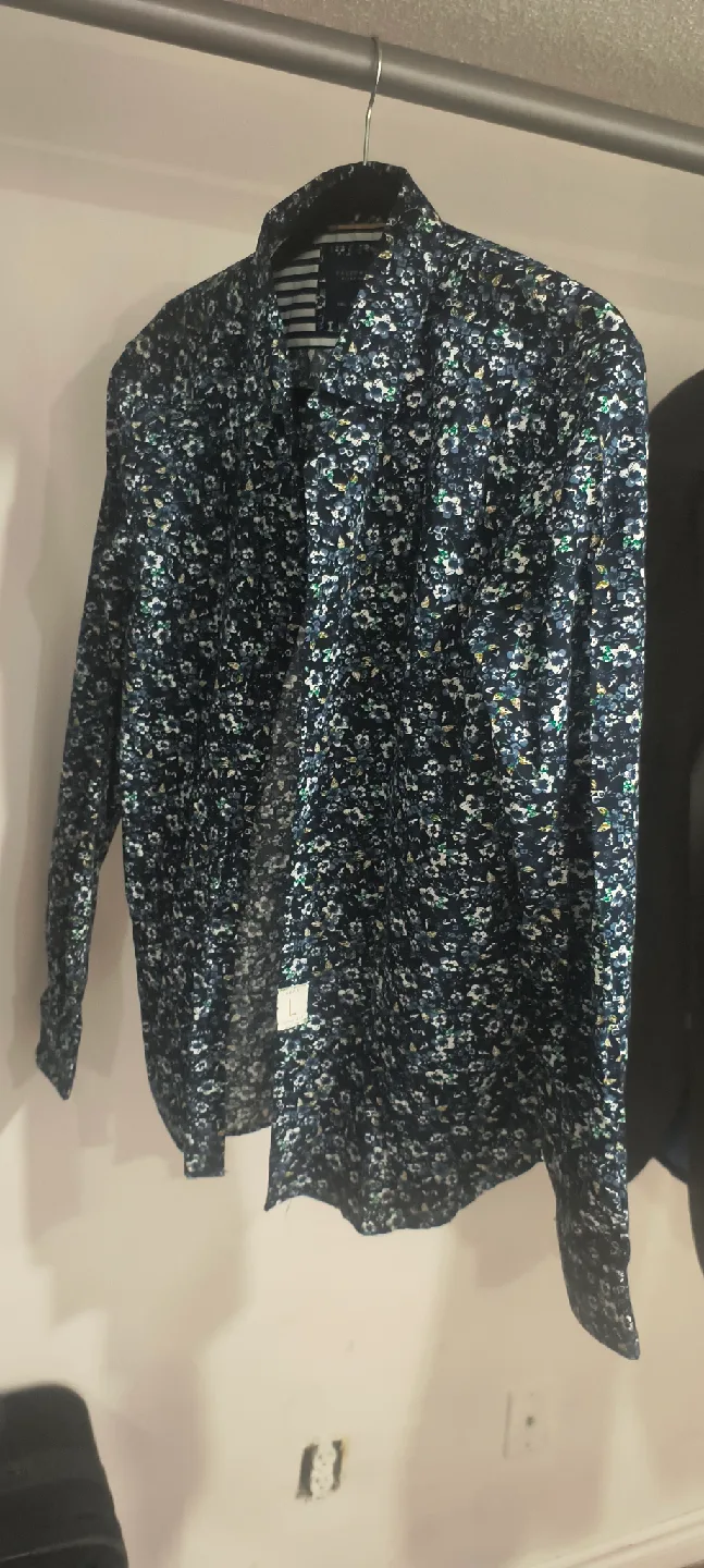 Marks & Spencer Floral Print Shirt - Size L thumbnail