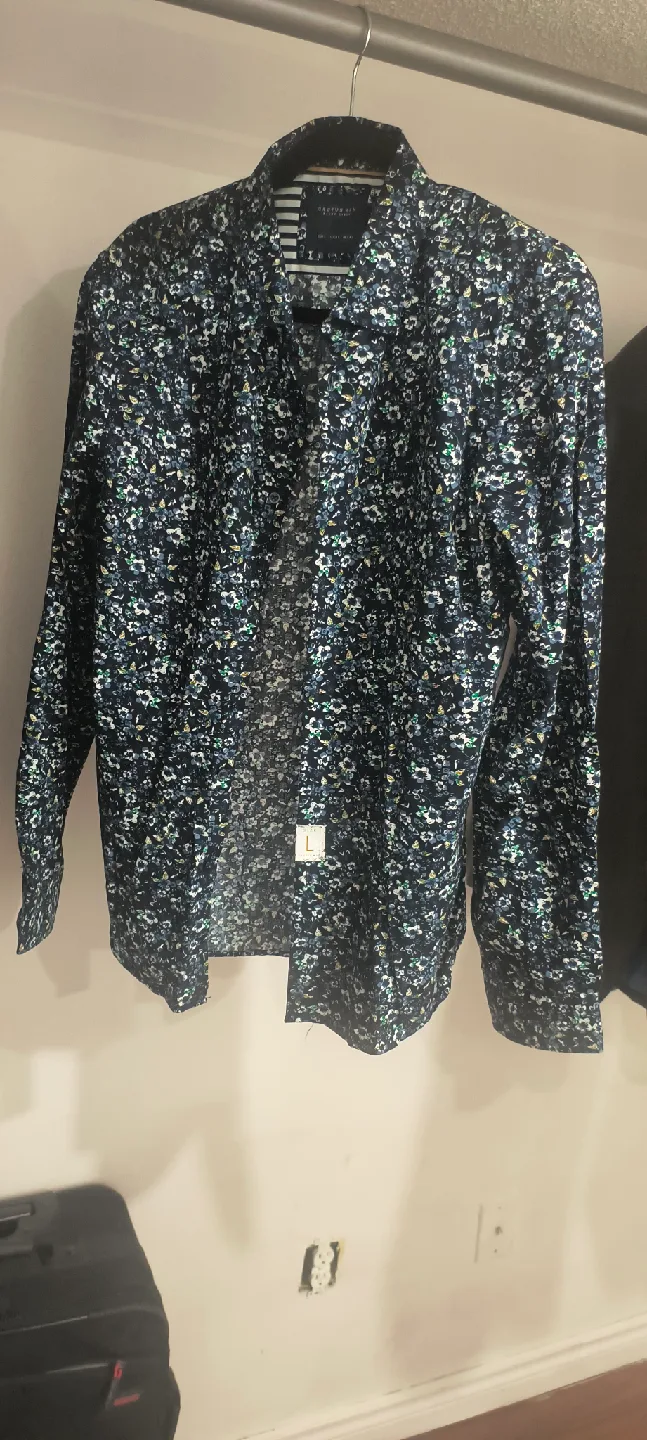 Marks & Spencer Floral Print Shirt - Size L image indicator(2)