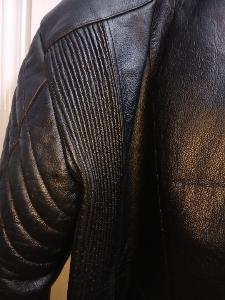 Black Leather Jacket - Size 48 - photo 4