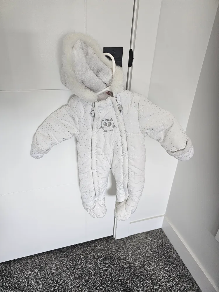 Baby Gap Snowsuit, Pink, Size 3-6 Months