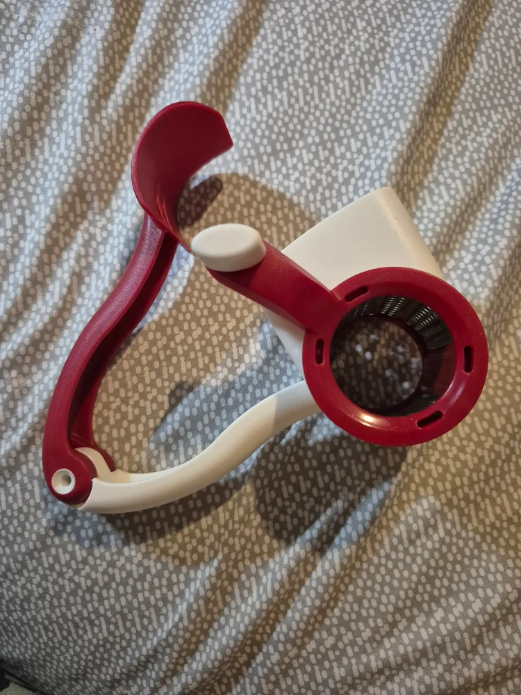 Rotary Cheese Grater - Red and White