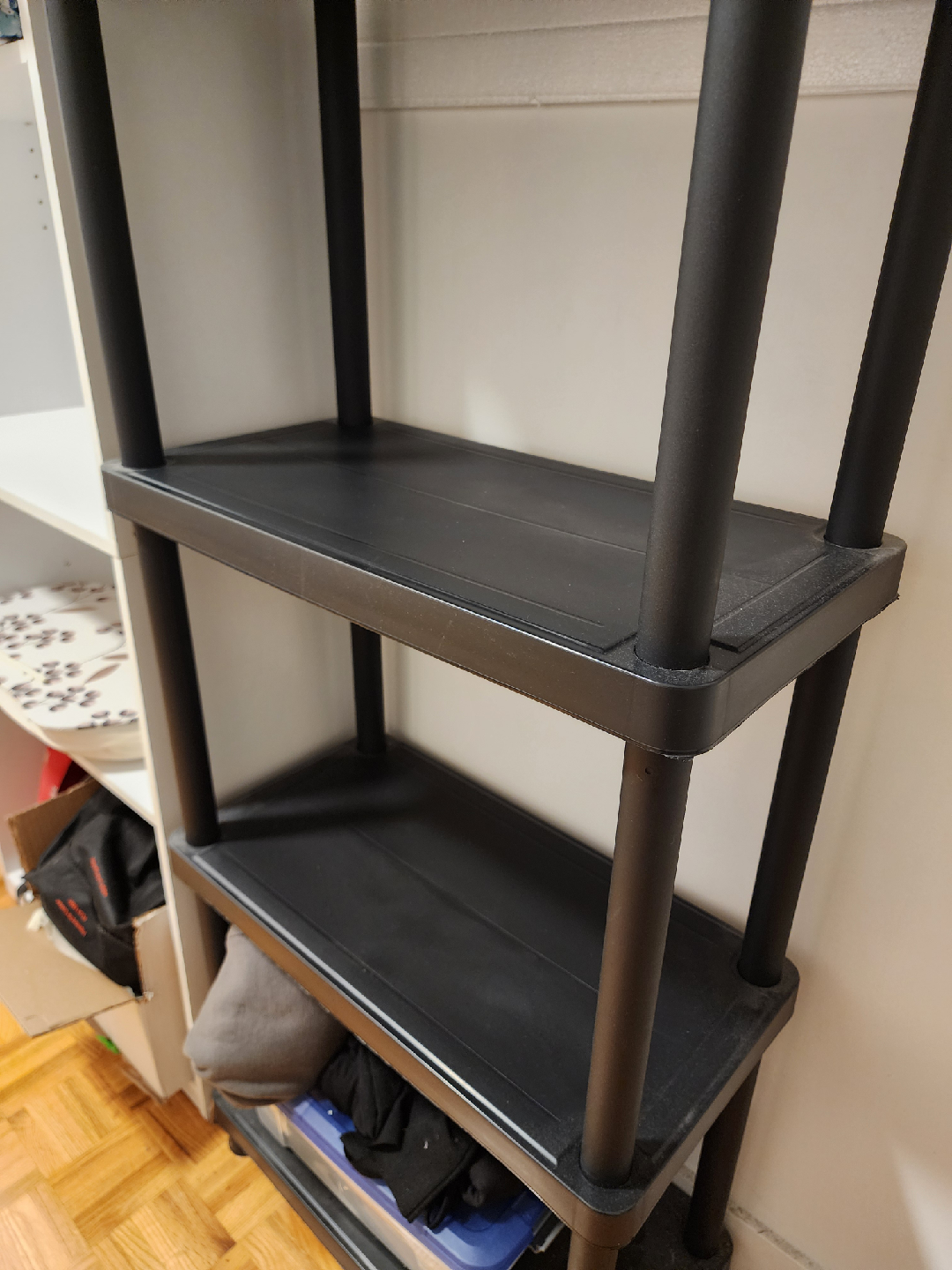 Black 4-Tier Shelf Unit - photo 3