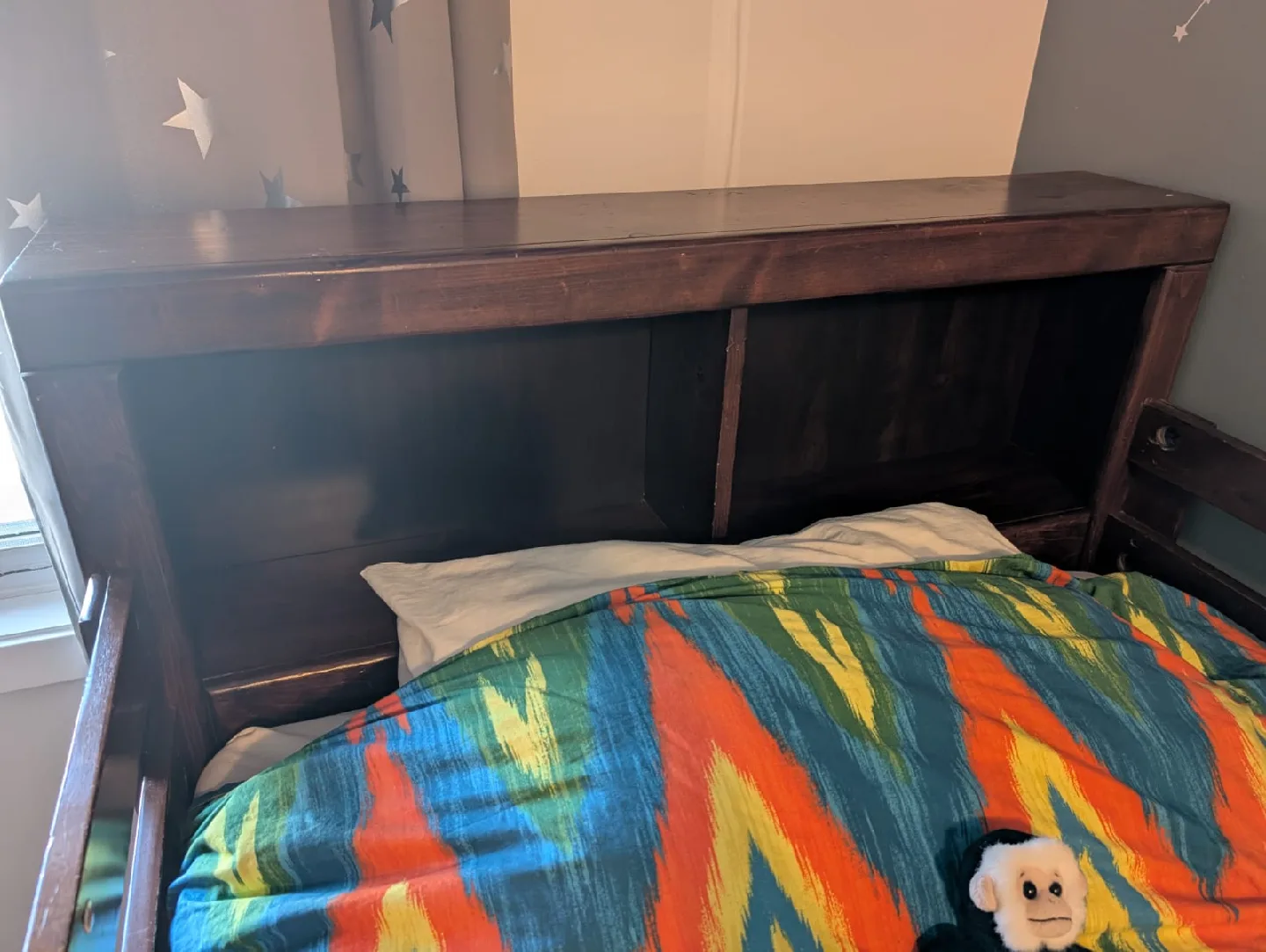 Brown Wood Loft Bed with Stairs image indicator(4)