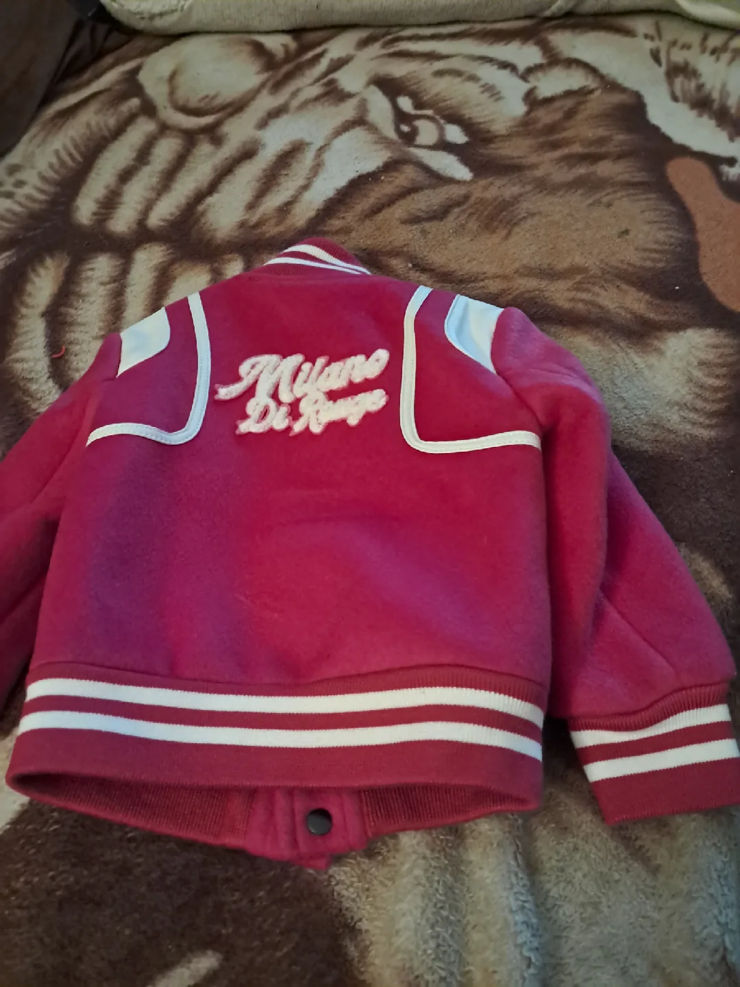 Milano Di Rouge Pink Varsity Jacket thumbnail