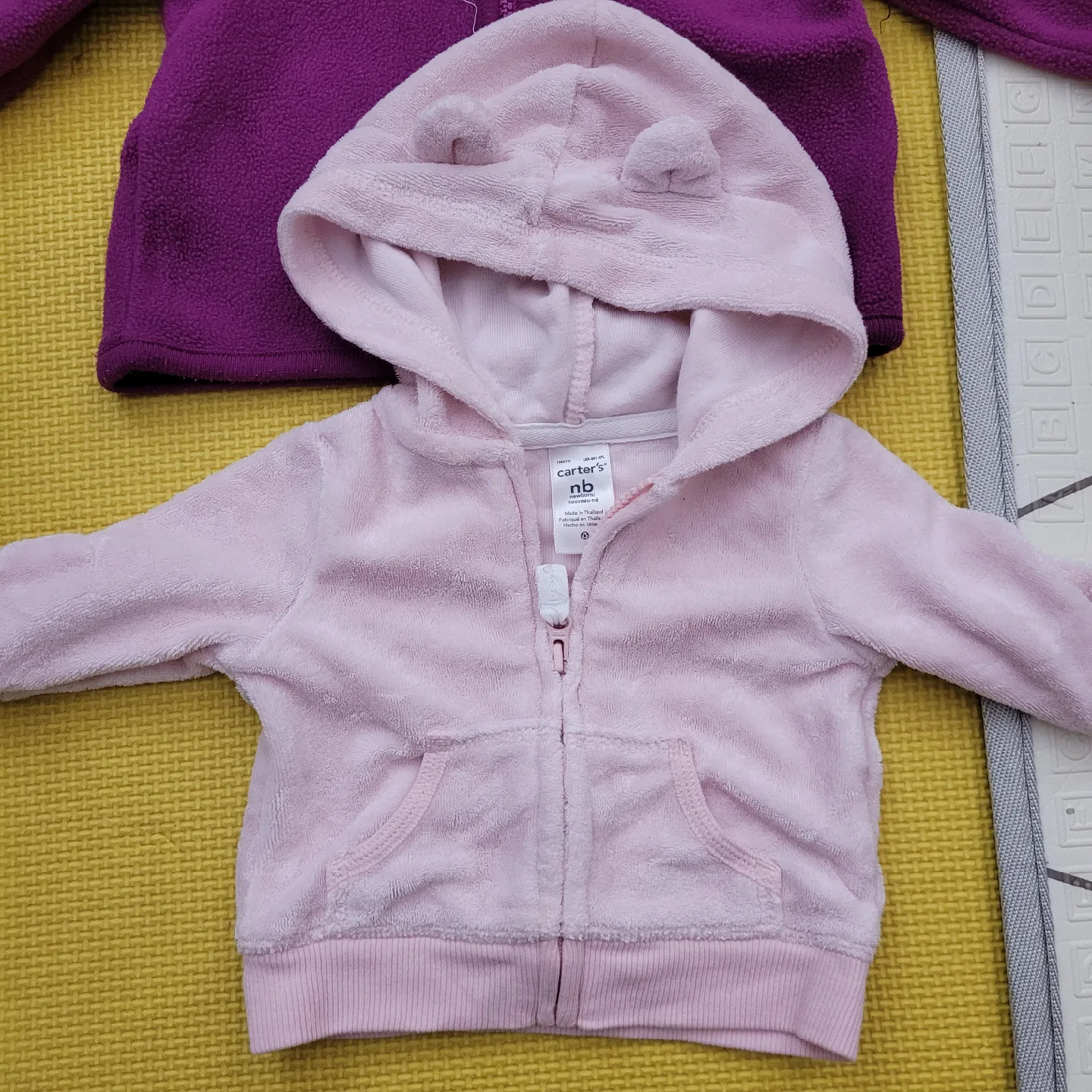 Carter's Baby Hoodies - Purple & Pink, NB image indicator(3)
