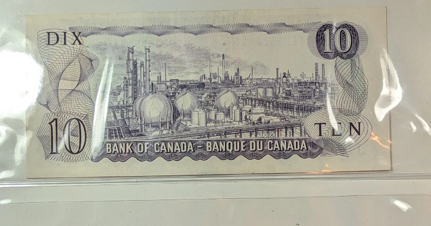 1971 Bank of Canada Uncirculated $10 Bill image indicator(2)
