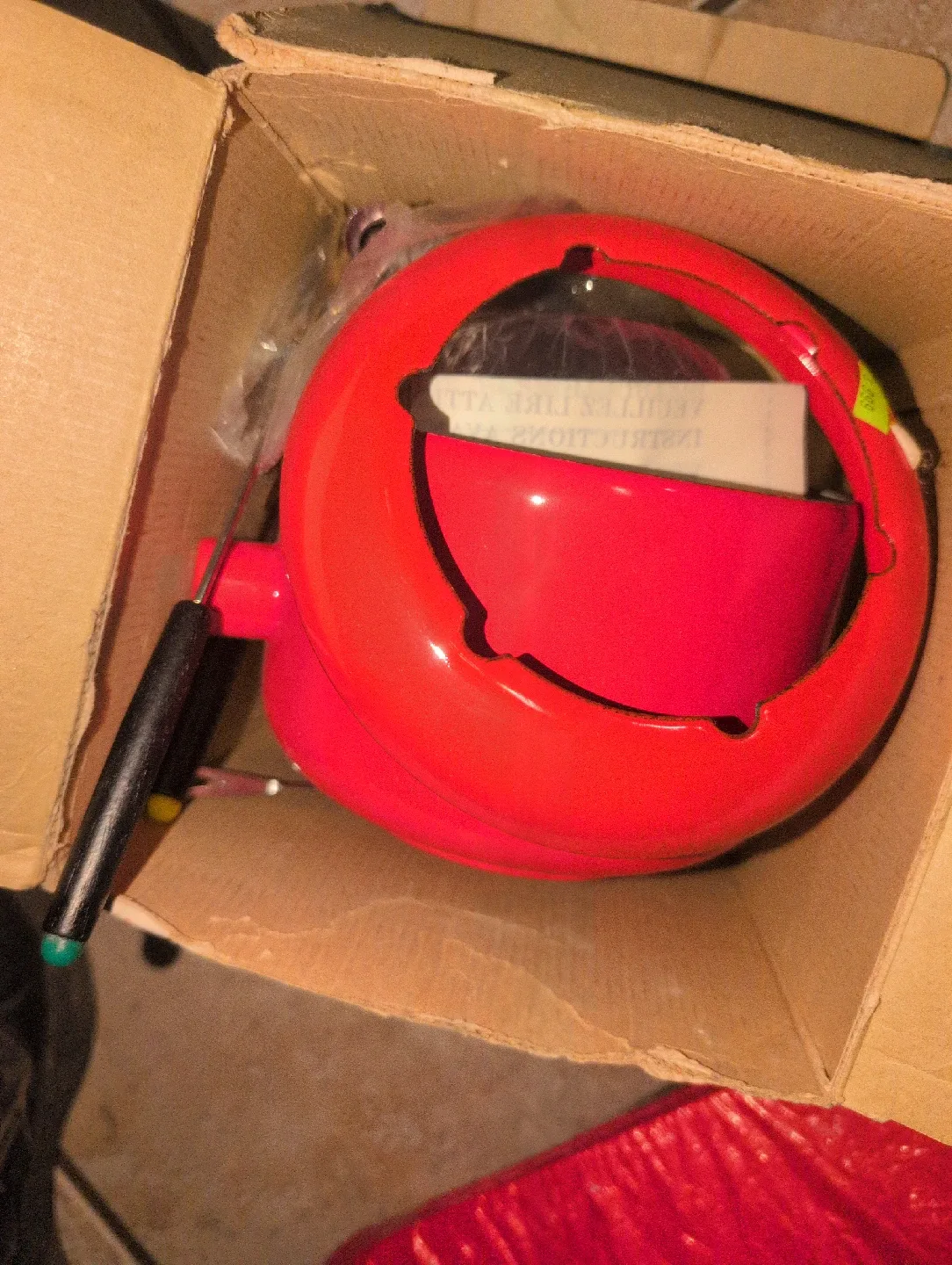 Vintage 2 Quart Red Fondue Set image indicator(2)