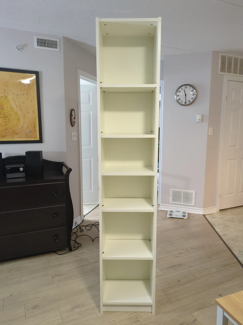 Tall White Bookshelf